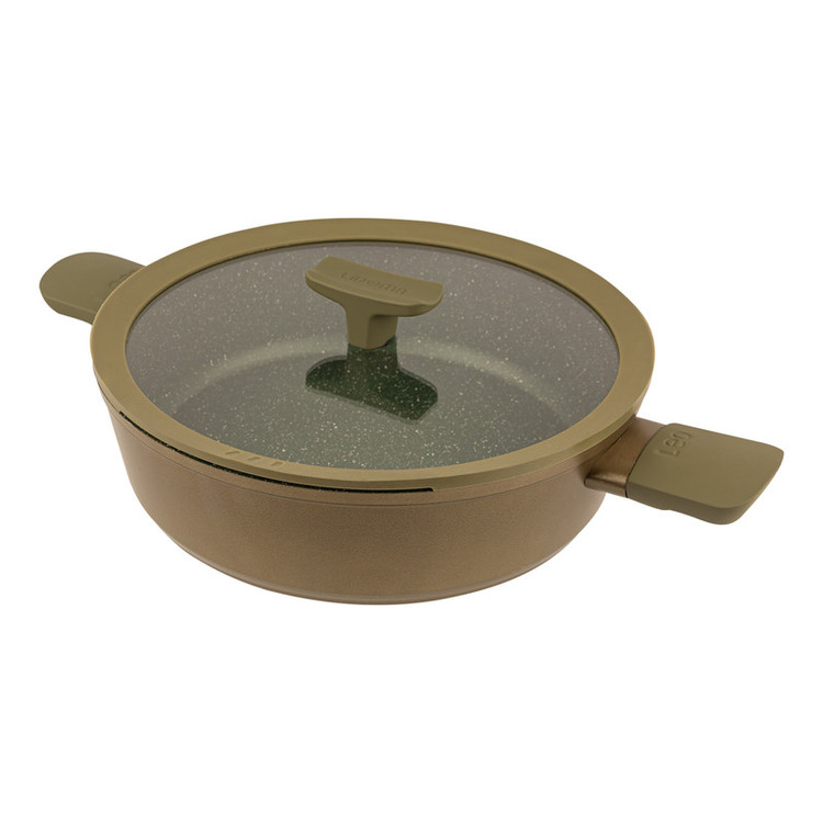 محصول نمونه تستی سرویس قابلمه و تابه گرانیتی 12 پارچه لیدوما مدل لئو سری برگهوف